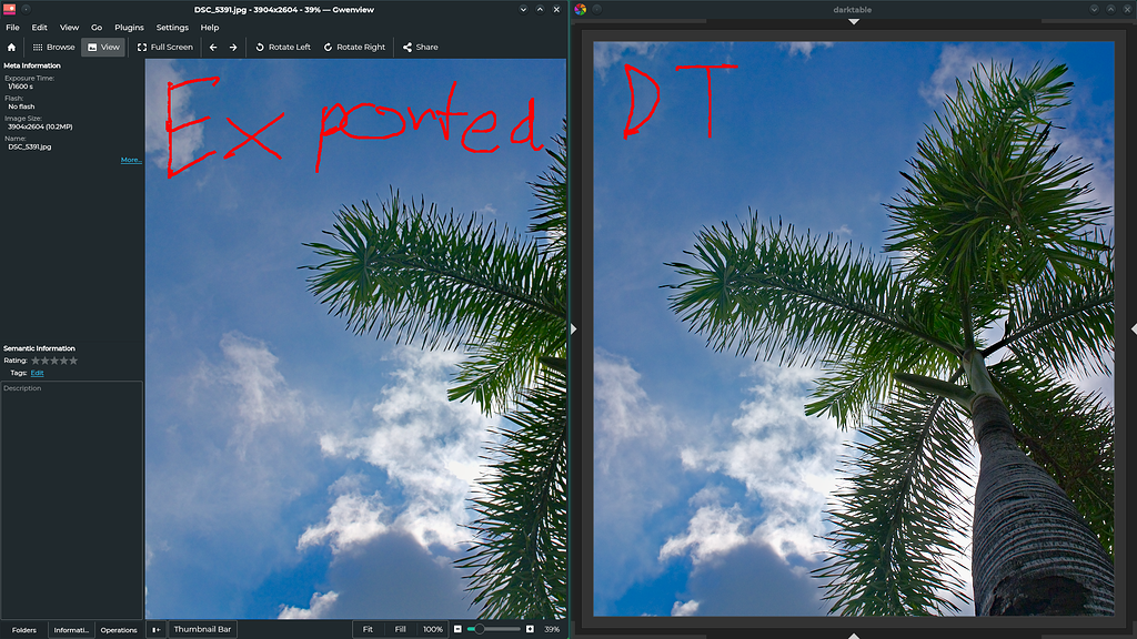 [Bug]Darktable Zoom in and zoom out give halo artifacts. darktable