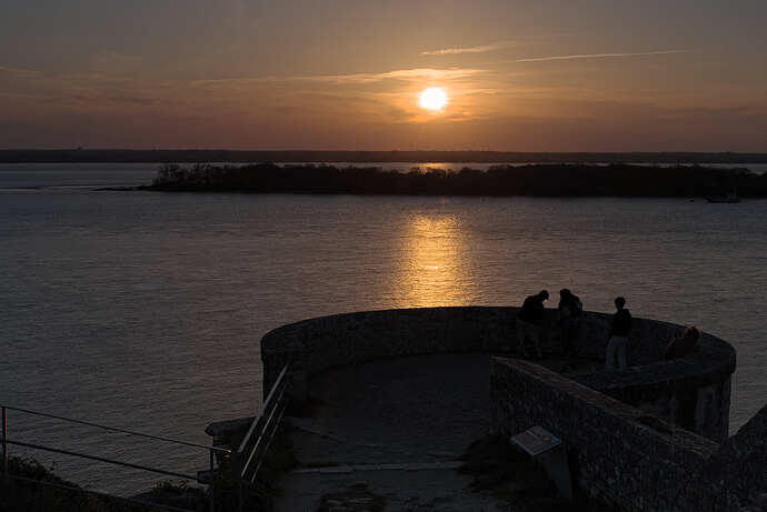 Sunset from Blaye citadel