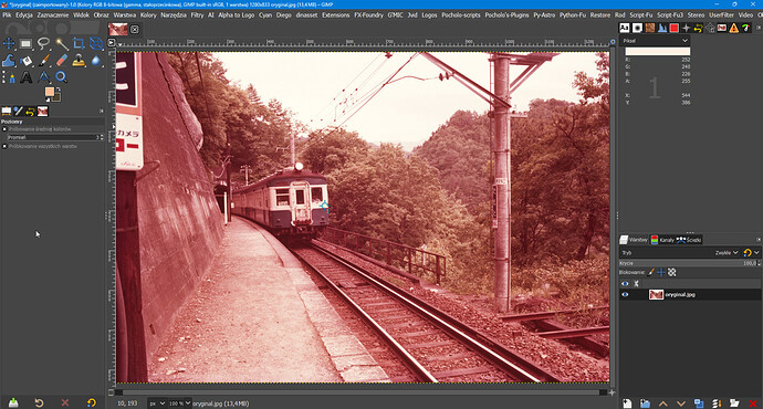 oryginal GIMP 2.10 Reference point