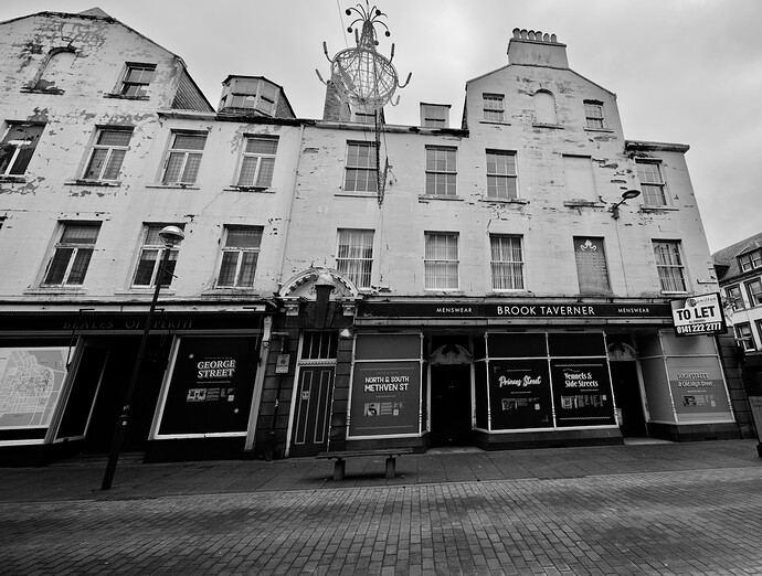 A former, local department store