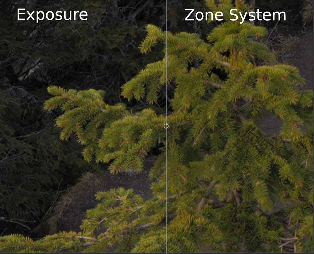 Do Exposure and Zone system use the same algorithm? darktable