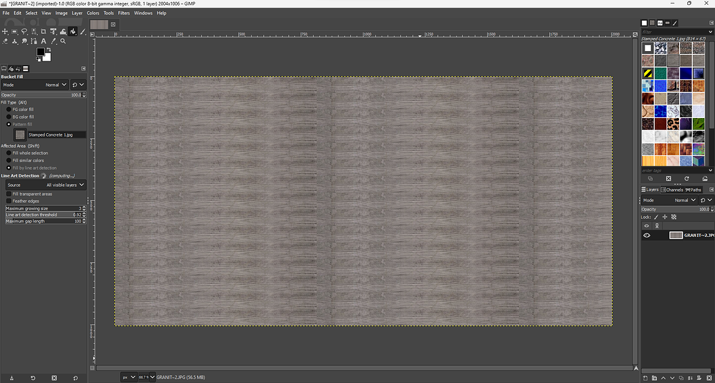 How to fill an image with a Pattern - GIMP - discuss.pixls.us
