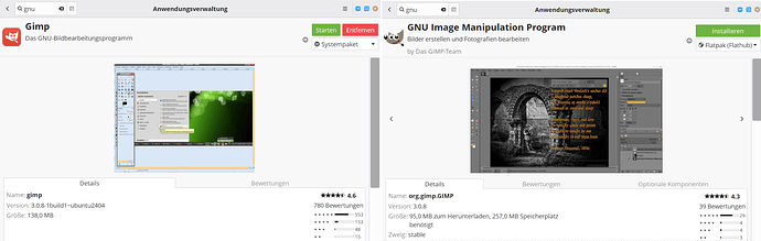 GIMP 3.0.8 from LM22.3 repo