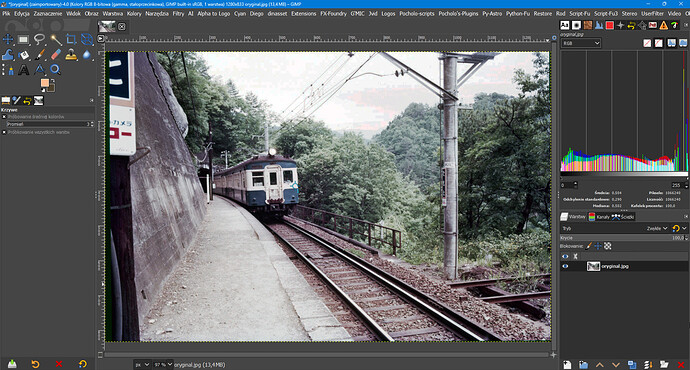 oryginal GIMP 2.10_Equalize