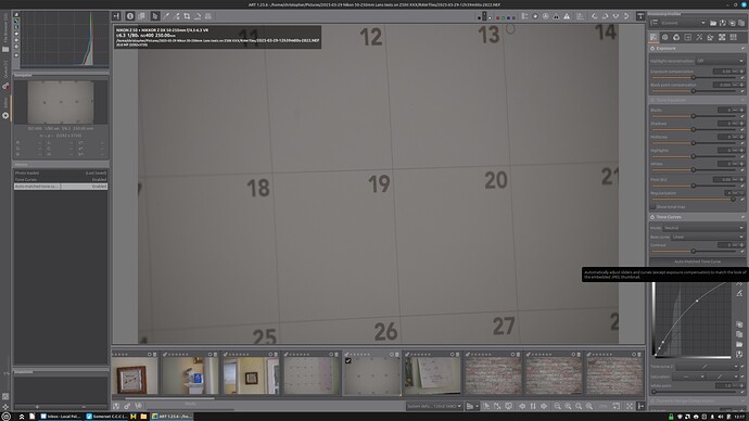 ART auto-levels screenshot