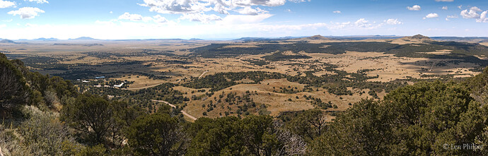 Capulin Volcano vista panorama