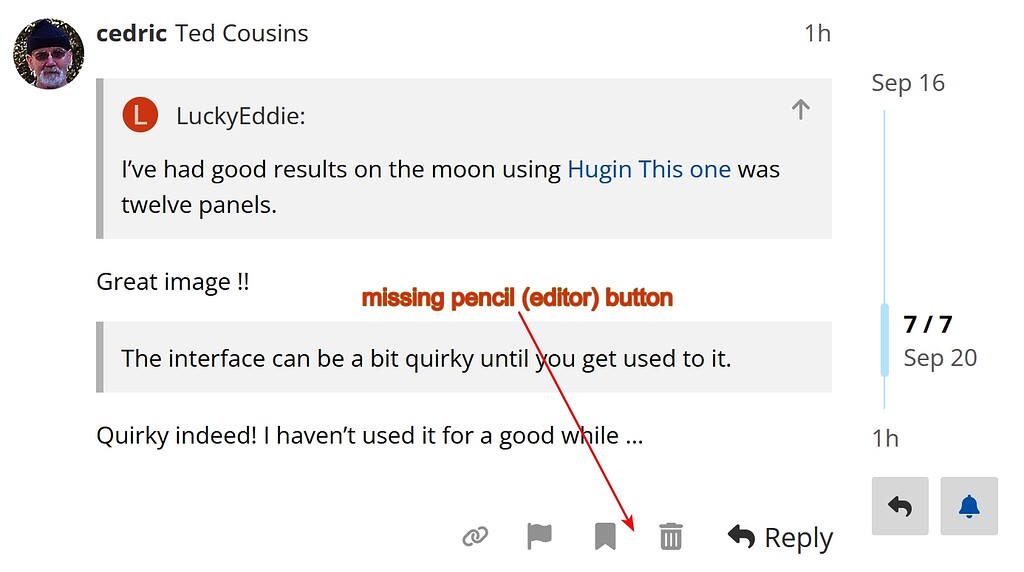 Suddenly can't edit previous posts [fixed] - Meta - discuss.pixls.us