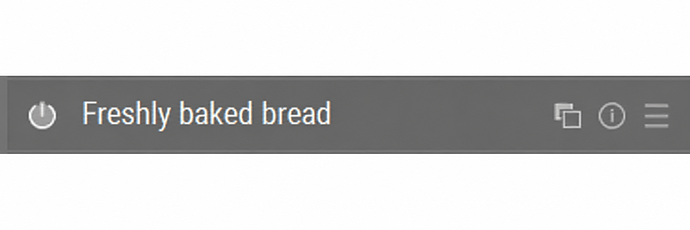 Freshly baked bread