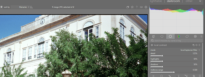 Darktable histogram (3)