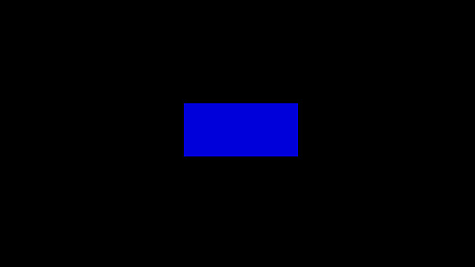 blue square on black (openCL)