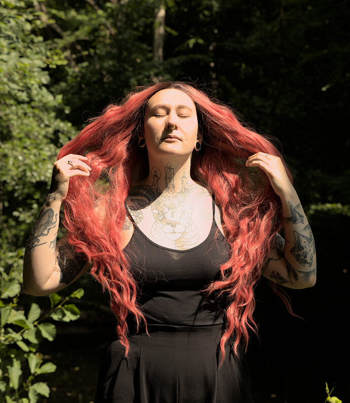 Girl with tatoo before