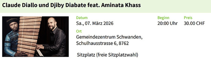 Konzert-Claude Diallo