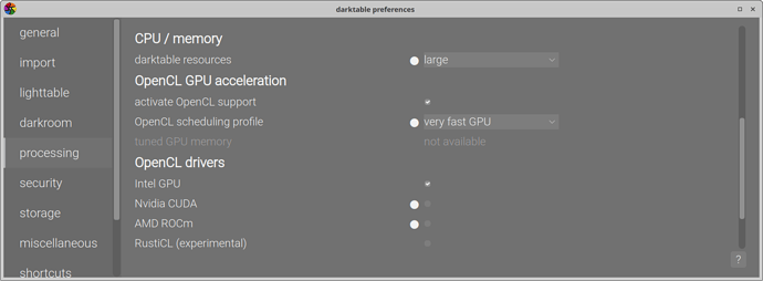 darktable-performace-settings