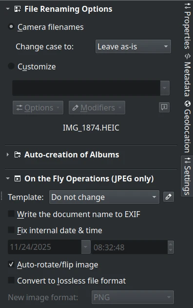Import Rename Rotate