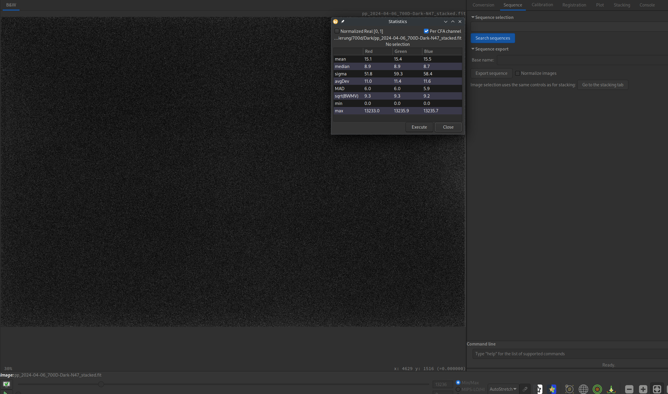 Stacking cuts negative values - Siril - discuss.pixls.us