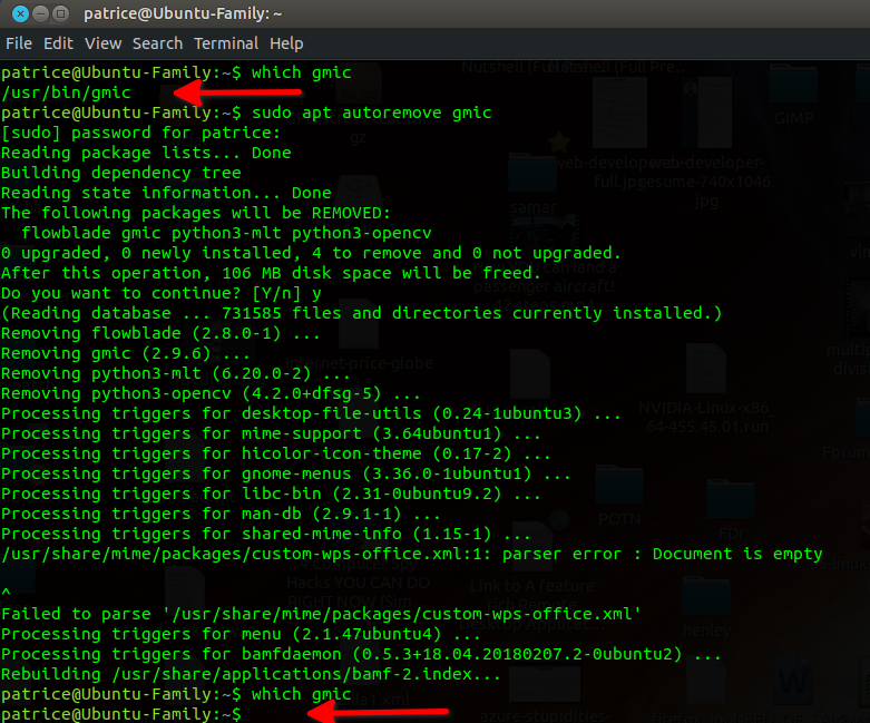 Can't install new G'MIC with GDebi G'MIC discuss.pixls.us