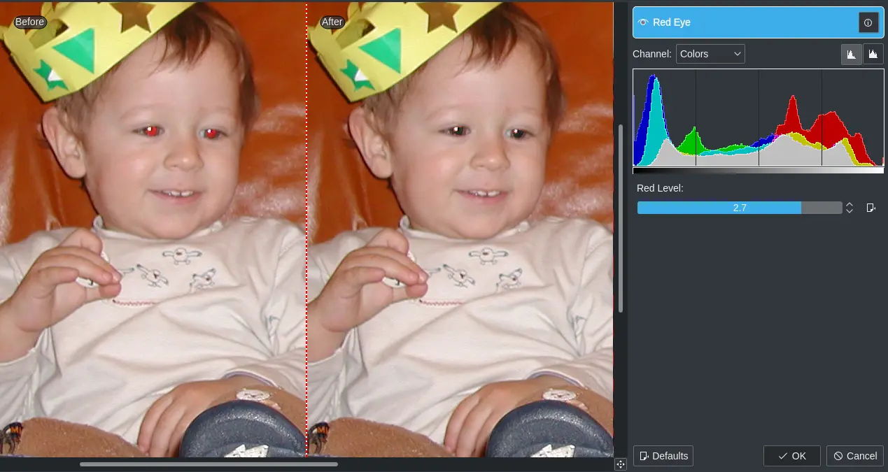 Red-Eyes Correction Plugin