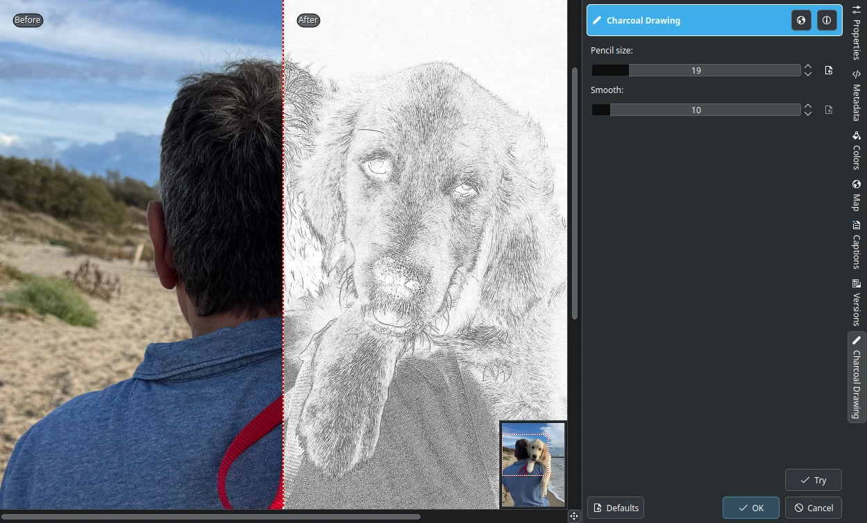 Charcoal Drawing Plugin
