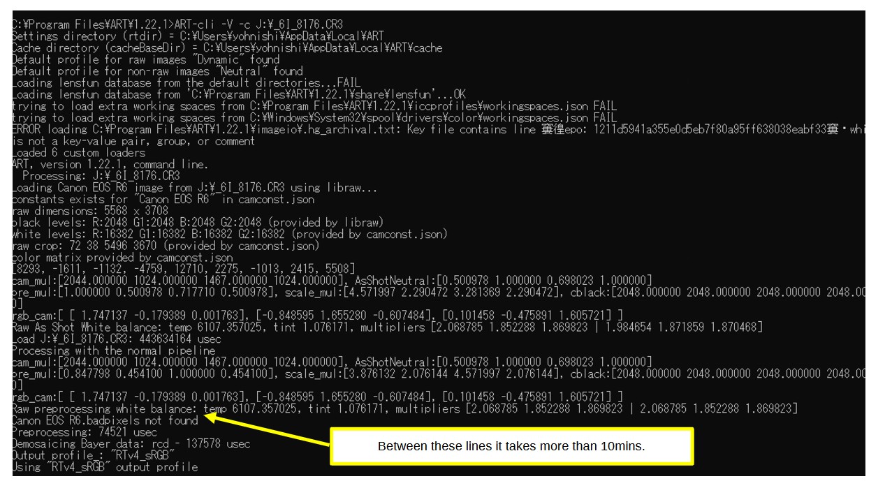 [solved] Reading CR3 file problem of Windows binary of Ver. 1.22.1 ...