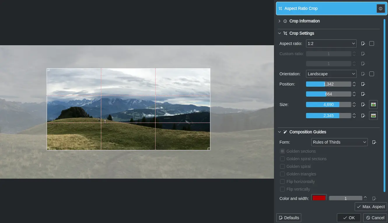 Ratio Crop Plugin