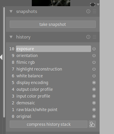 How has the history stack order changed? - darktable - discuss.pixls.us