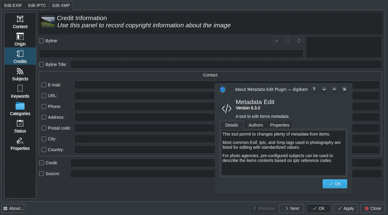 Metadata Editor Plugin